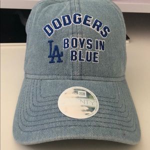 Pink/new era dodger hat